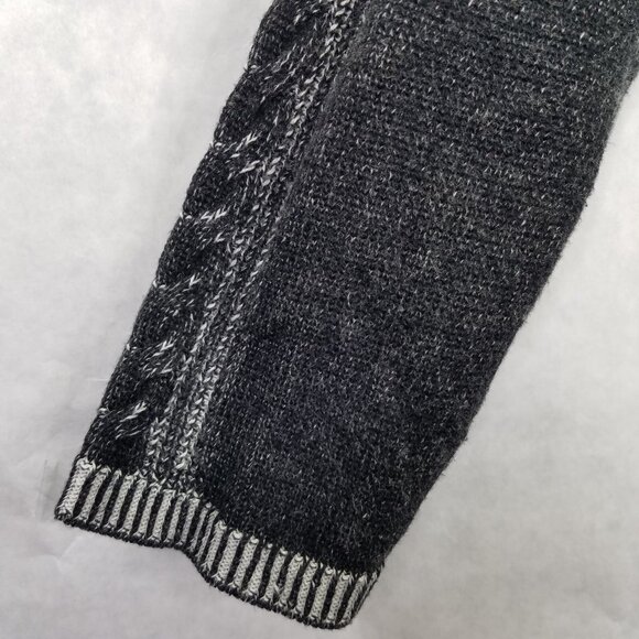 Indigenous Fair Trade Sweater Women's S Gray Zip Up Cardigan Organic Cotton Peru - Picture 4 of 11